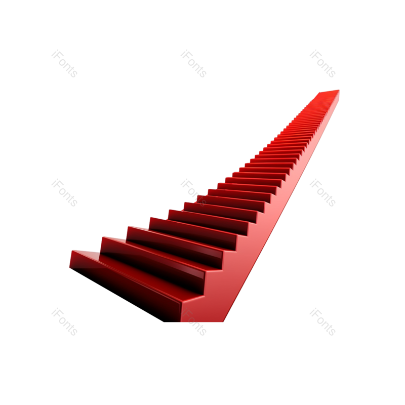 梯子图片,白色背景元素,方向PNG,红色免抠素材